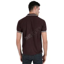 POLOSHIRT POLOS Poloshirt Lacost Simple Coklat Tua