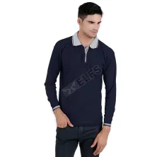 POLOSHIRT JUMBO POLOSHIRT LENGAN PANJANG LACOST KERAH ABU MUDA BIRU DONGKER JUMBO