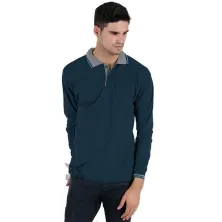 POLOSHIRT PANJANG Poloshirt Lengan Panjang Lacost Kerah Abu Muda Tosca