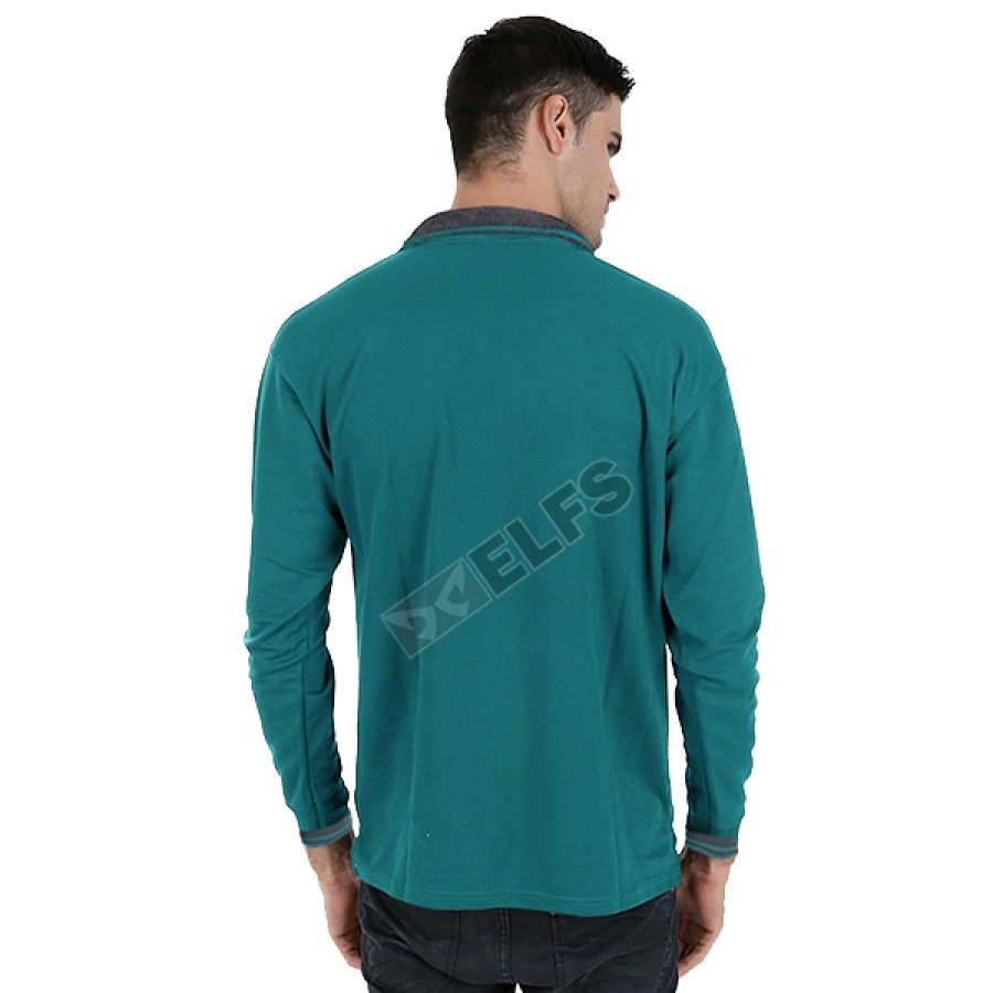 POLOSHIRT PANJANG Poloshirt Lengan Panjang Lacost Kerah Abu Tua Tosca 2 plj_neck_abu_tua_ts_1_copy