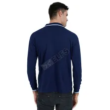 POLOSHIRT PANJANG Poloshirt Lengan Panjang Lacost Simple Biru Tua