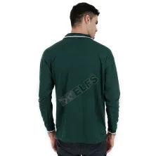 POLOSHIRT PANJANG Poloshirt Lengan Panjang Lacost Simple Hijau Tua