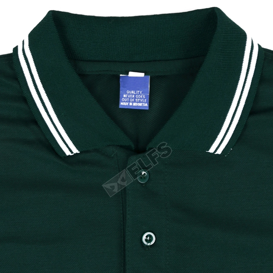 POLOSHIRT PANJANG Poloshirt Lengan Panjang Lacost Simple Hijau Tua 3 plj_simple_it_2_copy