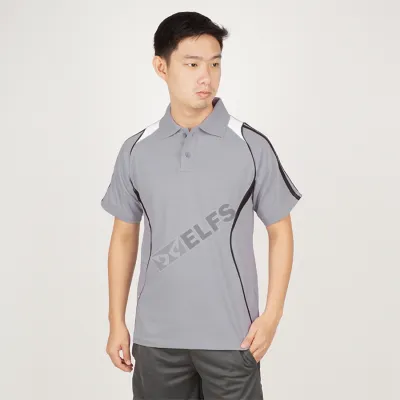 POLOSHIRT  KAOS POLO SHIRT PRIA BAJU TRAINING PENDEK LIST ABU MUDA  1 pltd_poloshirt_training_pendek_list__am_0_copy