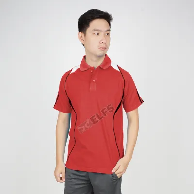 POLOSHIRT  KAOS POLO SHIRT PRIA BAJU TRAINING PENDEK LIST MERAH CABE  1 pltd_poloshirt_training_pendek_list__mc_0_copy