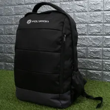 TAS RANSEL Elfs  Tas Ransel Sekolah Polygon Laptop Bag Hitam