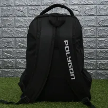 TAS RANSEL Elfs  Tas Ransel Sekolah Polygon Laptop Bag Hitam