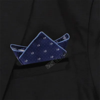 SAPU TANGAN Sapu Tangan Saku Jas Satin 2 sisi motif Pocket Square Handkerchief Pattern - Silver 1 saputangan_saku_jas_pattern_sv0