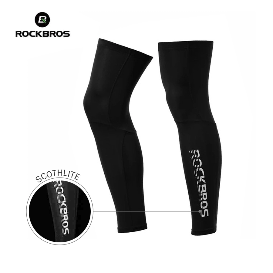 SARUNG TANGAN & MANSET Manset Kaki Rockbros Legging Sepeda Anti UV Compression Leg Sleeves Hitam 006 1 sarung_kaki_rockbros_006_hx0