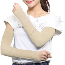 SARUNG TANGAN & MANSET Sarung Lengan Manset Sepeda Aqua X Anti UV Ice Skin Coll Wristlet Arm Sleeve Khaki