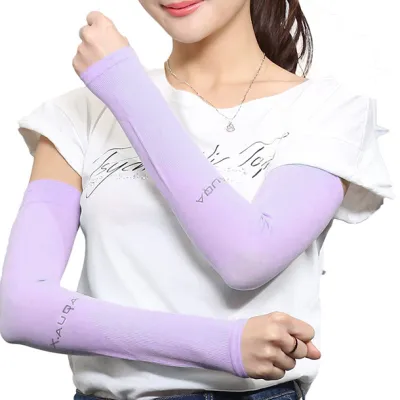 SARUNG TANGAN & MANSET SARUNG LENGAN MANSET SEPEDA AQUA X ANTI UV ICE SKIN COLL WRISTLET ARM SLEEVE UNGU MUDA 2 sarung_lengan_aqua_mg2