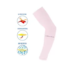 SARUNG TANGAN & MANSET Sarung Lengan Manset Sepeda Aqua X Anti UV Ice Skin Coll Wristlet Arm Sleeve Pink Muda