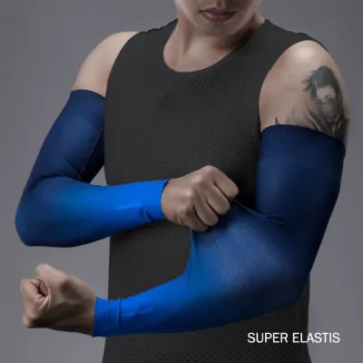 SARUNG TANGAN & MANSET Manset Tangan Rockbros Arm sleeve Sarung Lengan Sepeda Anti UV Gradasi Biru Dongker 3 sarung_lengan_rockbros_gradasi_bd2