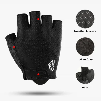 SARUNG TANGAN & MANSET Sarung Tangan Sepeda Golovejoy 3D GEL Road Bike MTB Cycling Glove Half Finger Hijau Stabilo - List 3 sarung_tangan_biker_goldkejoy_list_is2