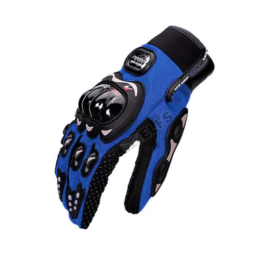 SARUNG TANGAN & MANSET Sarung Tangan Motor Pro Biker Full Finger Glove MCS-01C Biru Tua 4 sarung_tangan_probiker_bt3