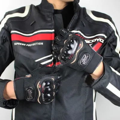SARUNG TANGAN & MANSET Sarung Tangan Motor Pro Biker Full Finger Glove MCS-01C Hitam 5 sarung_tangan_probiker_hx4
