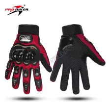 SARUNG TANGAN & MANSET Sarung Tangan Motor Pro Biker Full Finger Glove MCS01C Merah Cabe