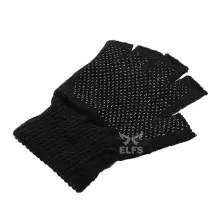 SARUNG TANGAN & MANSET Sarung Tangan Rajut Anti Slip Half Hitam