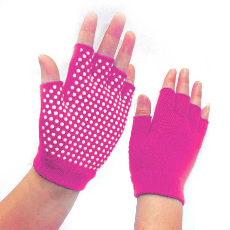 SARUNG TANGAN & MANSET SARUNG TANGAN YOGA ANTI SLIP FITNESS GLOVES PINK MUDA 1 sarung_tangan_yoga_5m_pm_1