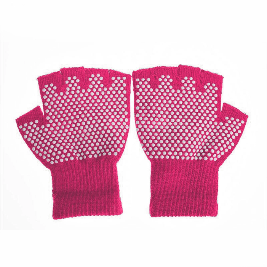 SARUNG TANGAN & MANSET SARUNG TANGAN YOGA ANTI SLIP FITNESS GLOVES PINK MUDA 2 sarung_tangan_yoga_5m_pm_pm_2