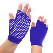 SARUNG TANGAN & MANSET Sarung Tangan Yoga Anti Slip Fitness Gloves Biru Tua