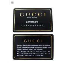 SERTIFIKAT BRANDED Sertifikat Gucci Hitam