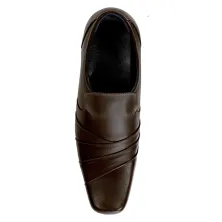 SEPATU FORMAL Sepatu Pantofel Premium Curve 4306 Coklat Tua