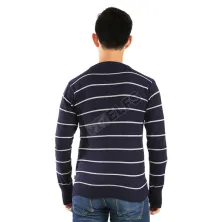 SWEATER ARIEL Sweater Rajut Pria Stripe Ariel Dongker