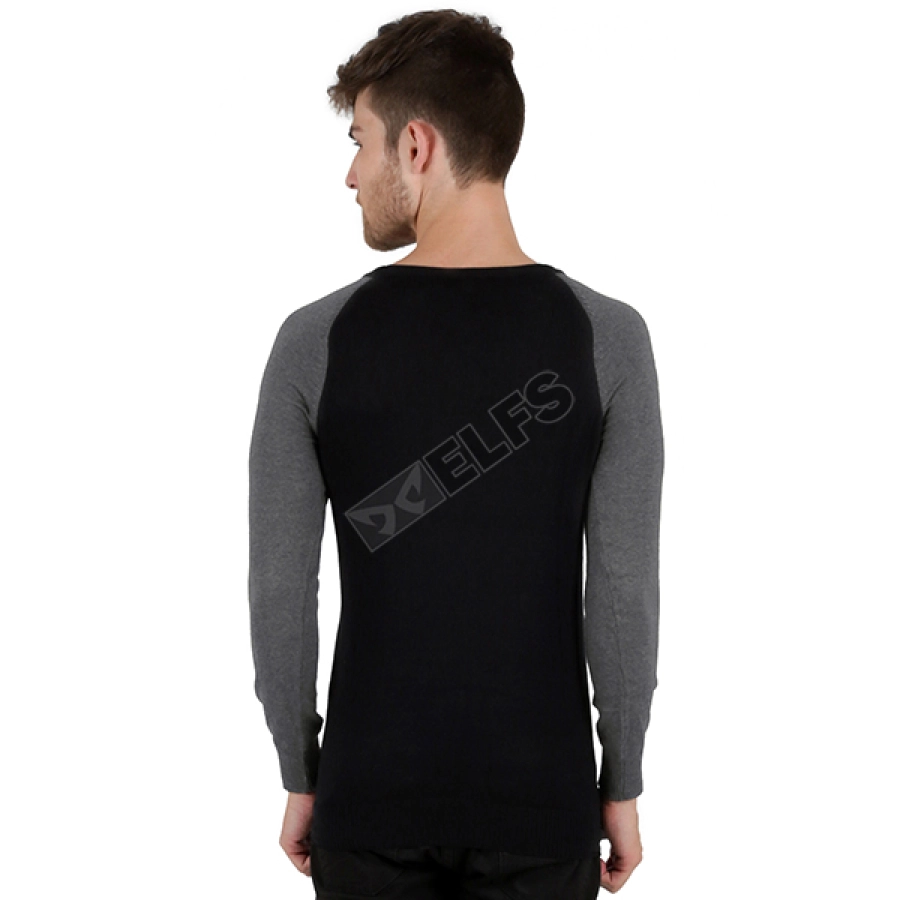 SWEATER Sweater Rajut Pria Raglan Hitam 2 sr_raglan_hx_1