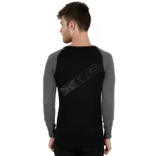 SWEATER Sweater Rajut Pria Raglan Hitam