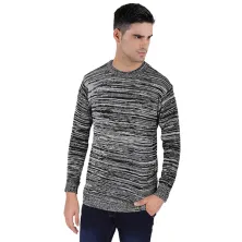 SWEATER Sweater Rajut Pria Misty Hitam