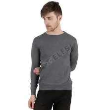 SWEATER Sweater Rajut Pria Simple Abu Tua