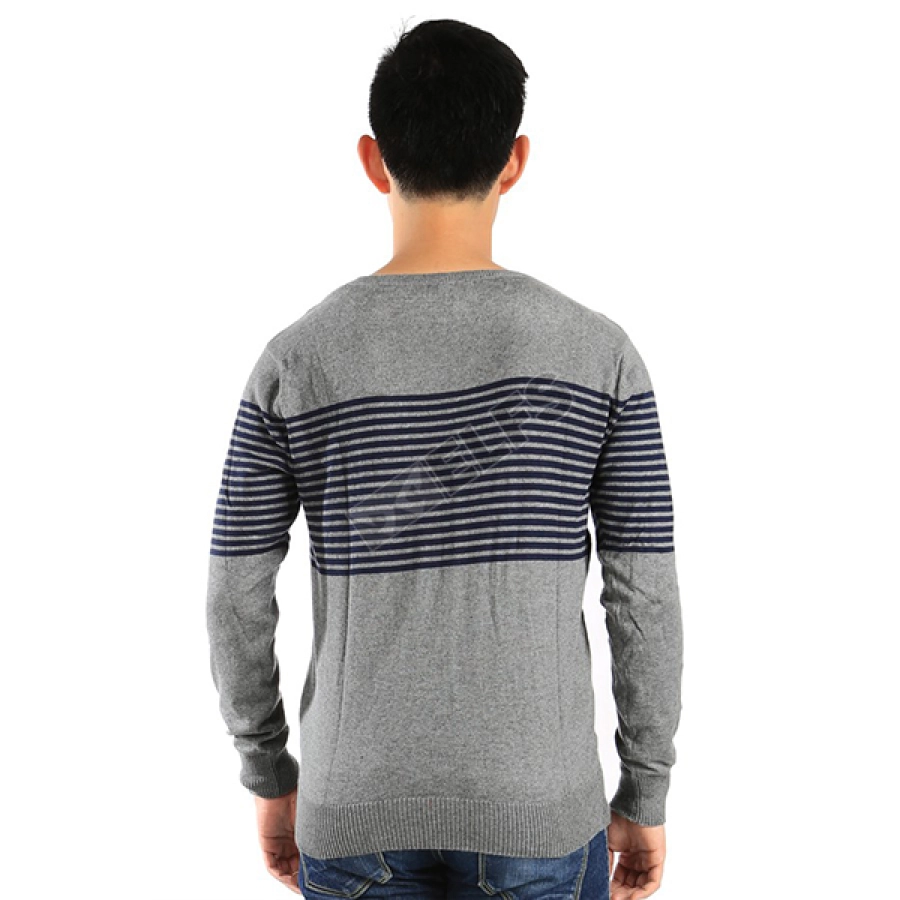 SWEATER Sweater Rajut Pria Stripe Abu Tua 2 sr_stripe_at_1
