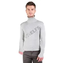 SWEATER ARIEL Sweater Rajut Pria Turtleneck Ariel Abu Muda