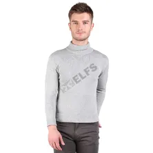 SWEATER ARIEL Sweater Rajut Pria Turtleneck Ariel Abu Muda