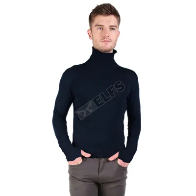 SWEATER ARIEL Sweater Rajut Pria Turtleneck Ariel Biru Dongker 1 sr_turtle_neck_1j_bd_0