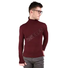 SWEATER ARIEL Sweater Rajut Pria Turtleneck ariel Maroon