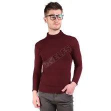 SWEATER ARIEL Sweater Rajut Pria Turtleneck ariel Maroon