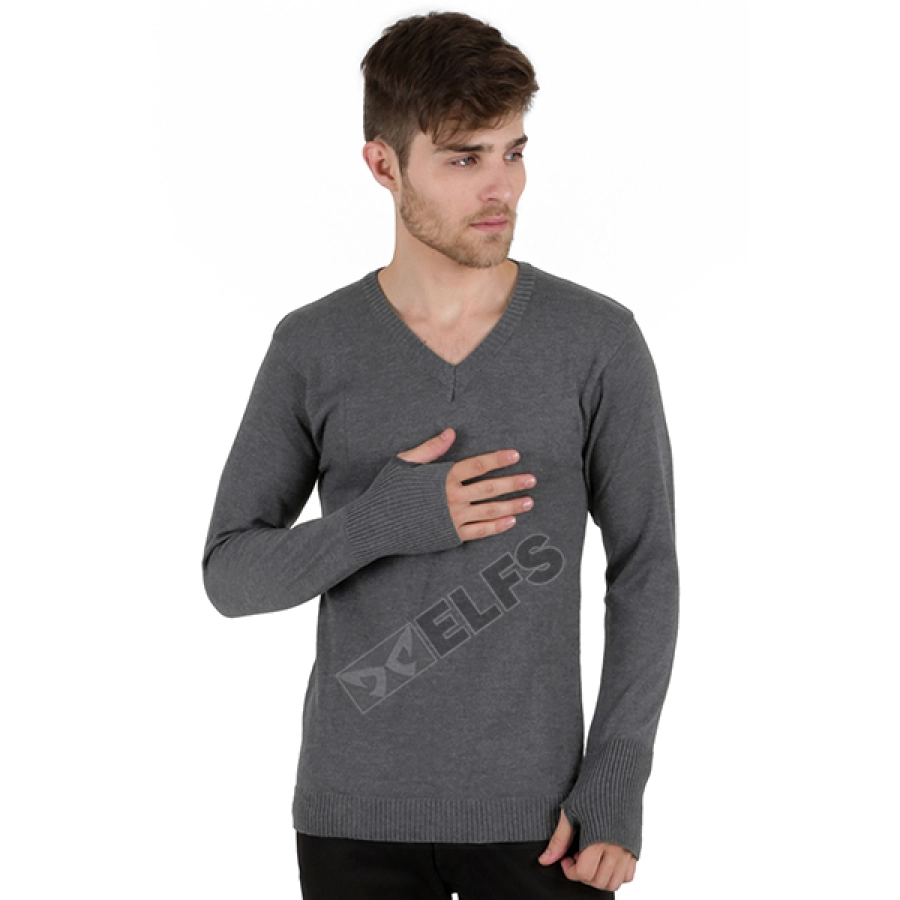 Sweater Rajut Pria Vneck Ariel Abu Tua SWEATER ARIEL ELFS SHOP