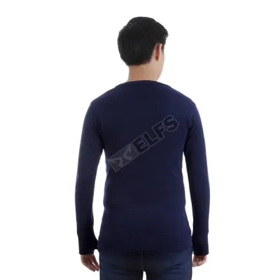 SWEATER ARIEL Sweater Rajut Pria Vneck Ariel Biru Dongker 3 sr_vneck_ariel_bd_2