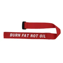 KARABINER VELCRO TALI STRAP PENGIKAT RODA SEPEDA LIPAT MERAH CABE  BURN FAT NOT OIL