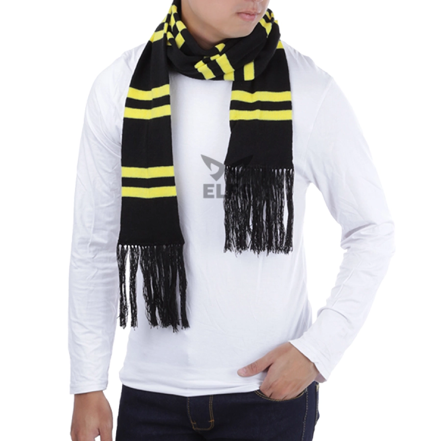 SYAL Syal Rajut Musim Dingin Salur Harry Potter Hufflepuff Hitam 2 syal_rajut_salur_harry_potter_hx_1