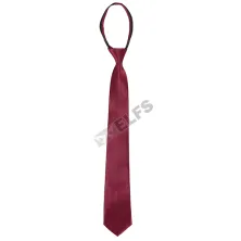 DASI INSTANT Dasi Sedang Resleting Simple Kilap Maroon