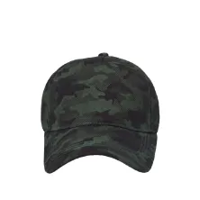 BASEBALL MOTIF Elfs  Topi Baseball Water Resistant Army Unisex Cap Hijau Tua