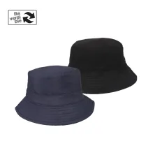 TOPI FEDORA / BUCKET Elfs  Topi Bucket Hat Reversible Waterproof Polar Unisex Outdoor Hat Biru Dongker