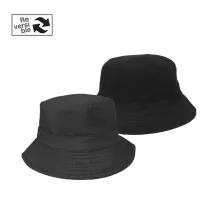 TOPI FEDORA / BUCKET Elfs  Topi Bucket Hat Reversible Waterproof Polar Unisex Outdoor Hat Hitam