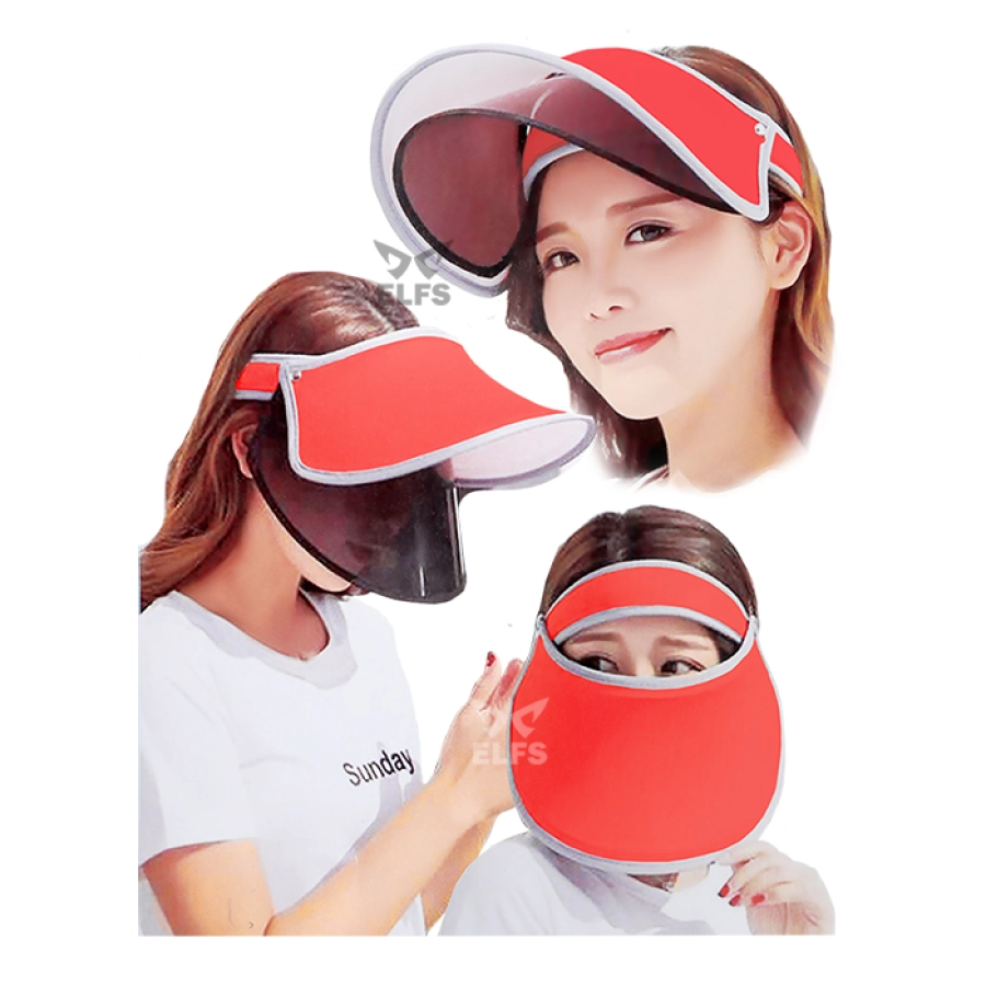 TOPI GOLF Topi Caddy Golf Double Visor Anti UV Merah Cabe 1 to1_caddy_double_visor_uv_mc_0