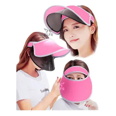 TOPI GOLF TOPI CADDY GOLF DOUBLE VISOR ANTI UV PINK ELEKTRIK 1 to1_caddy_double_visor_uv_or_0