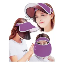 TOPI GOLF Topi Caddy Golf Double Visor Anti UV Ungu Tua