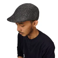 TOPI PELUKIS Flatcap Wool Premium Painiter Hat Topi Pelukis Pria Dewasa Seniman Import Abu Tua GRS01